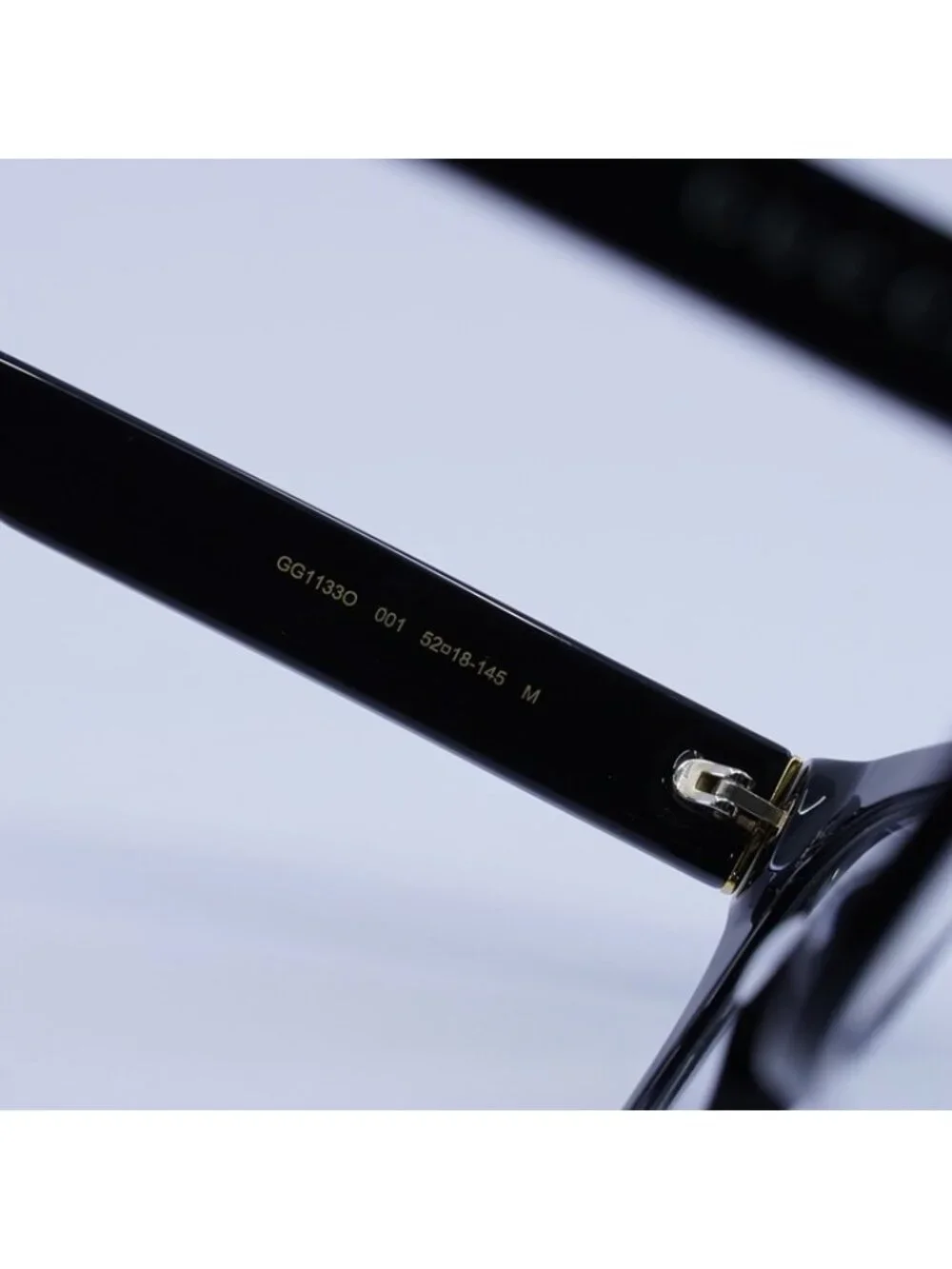 Gucci GG1133O 001 Eyeglasses Black 52mm Cat Eye Frame